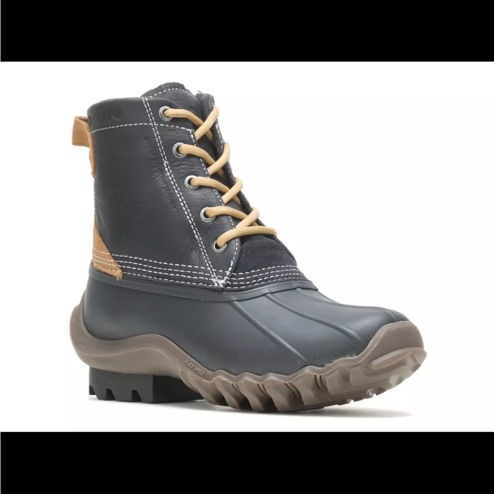 WOLVERINE WOMENS TORRENT WATERPROOF DUCK BOOTS BLACK NWB MULTIPLE SIZES